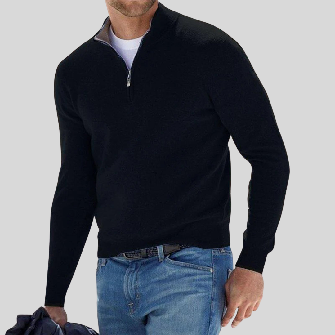 Derek | Men’s Winter Half-Zip Warm Jumper
