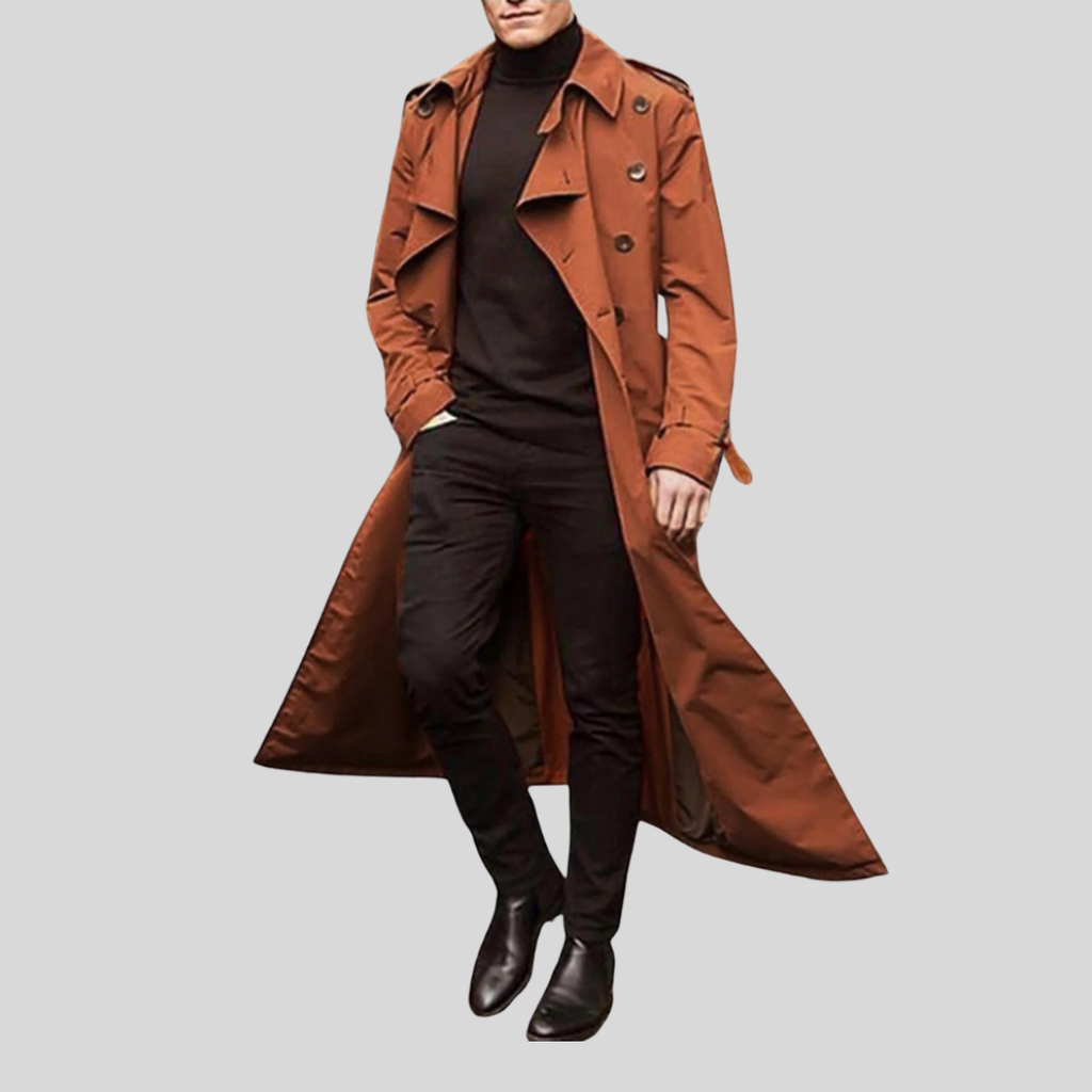 Cody | Men’s Vintage Inspired Long Trench Coat