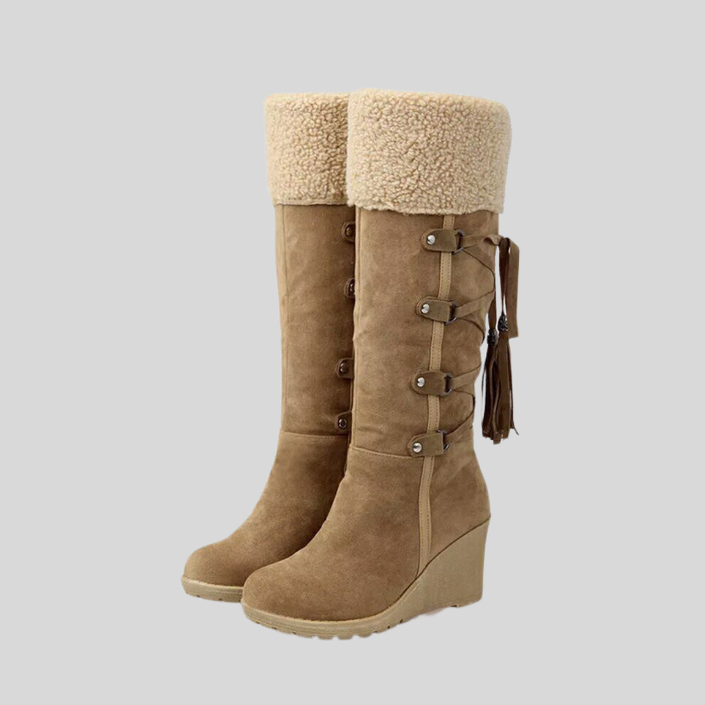 Bella | Women’s Knee High Wedge Winter Boots
