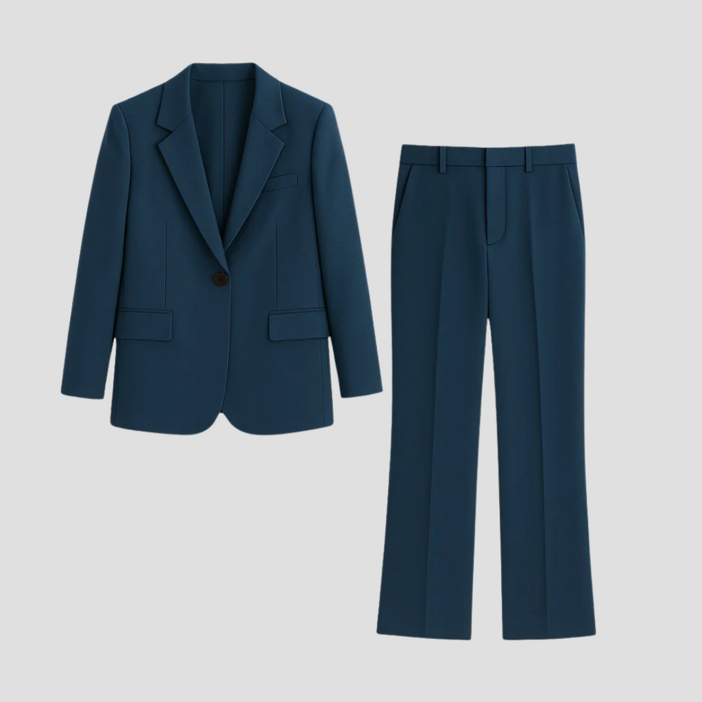 Mabel | Women’s  Tailored Suit Set with Long Blazer