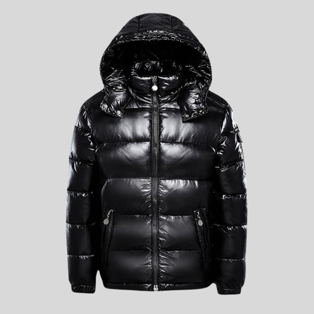 Connor | Men's Winter Quilted Jacket with Hood and Zip