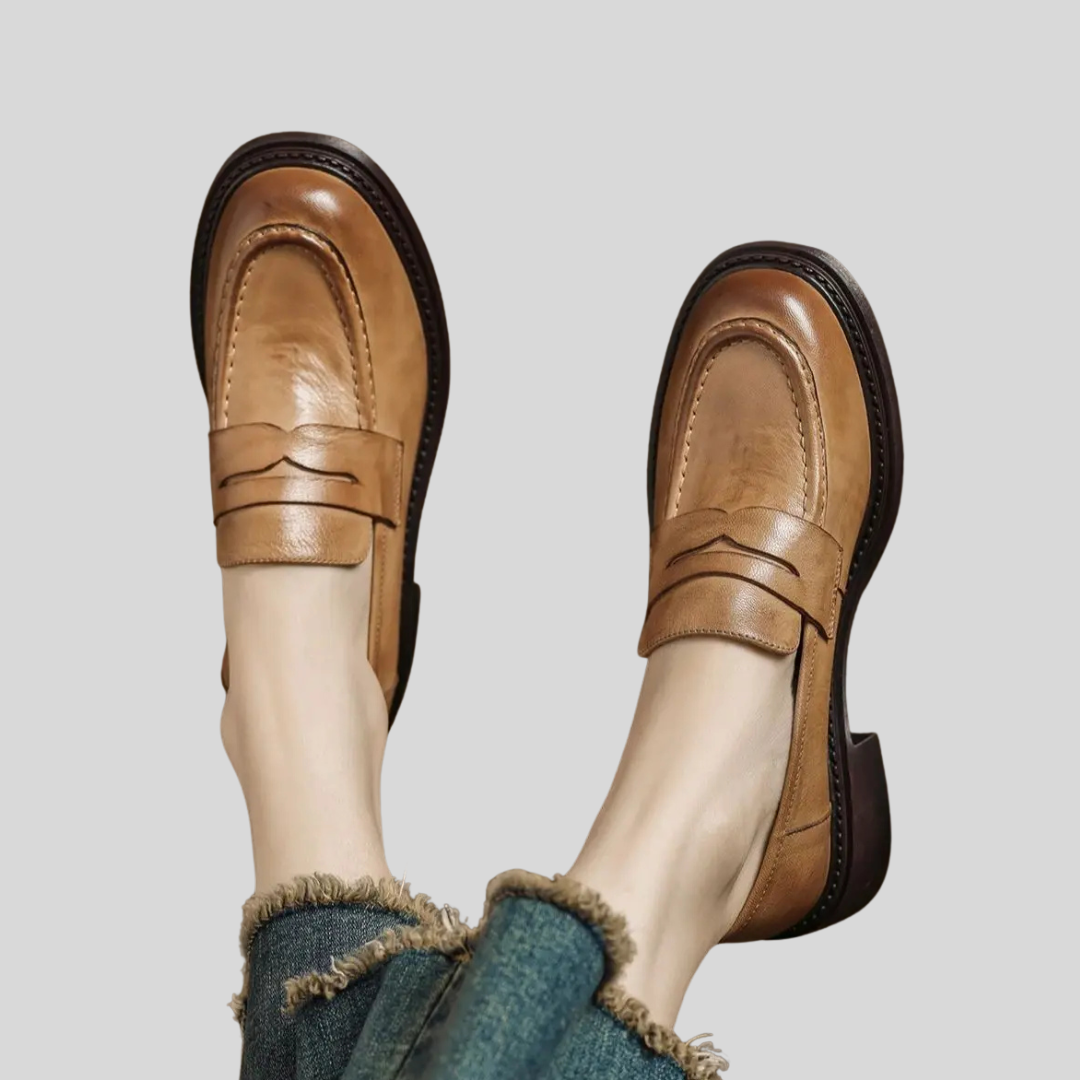 Emma | Classic Women’s Leather T-Strap Shoes