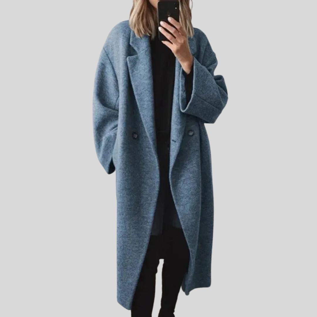 Ella | Women’s Elegant Oversized Button-Down Coat