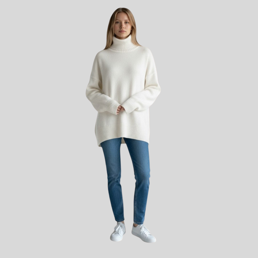 Emily | Women’s Modern Relaxed Fit Winter Turtlenecks Sweater