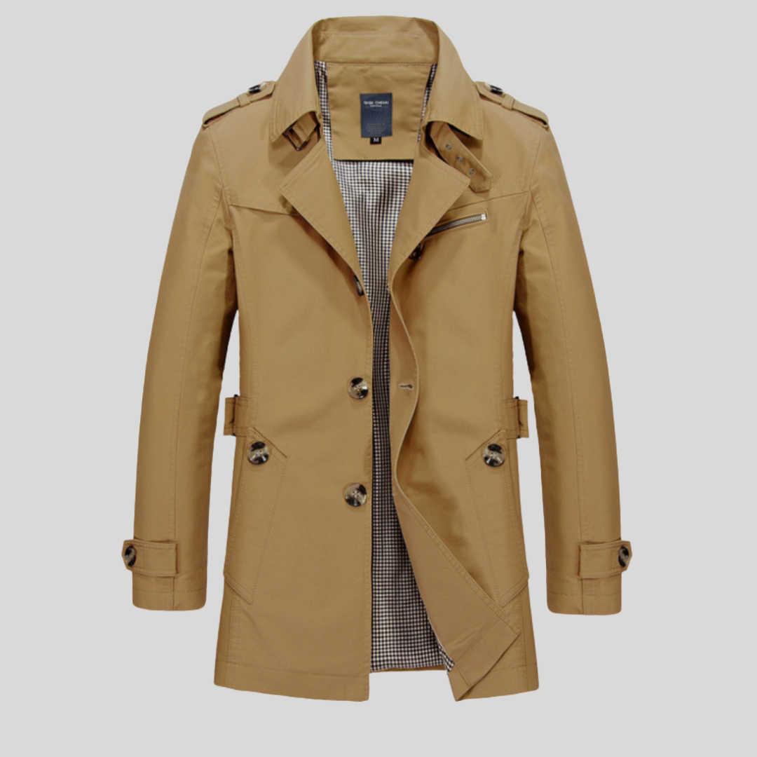 Henry | Slim Fit Double Breasted Trench Coat Men