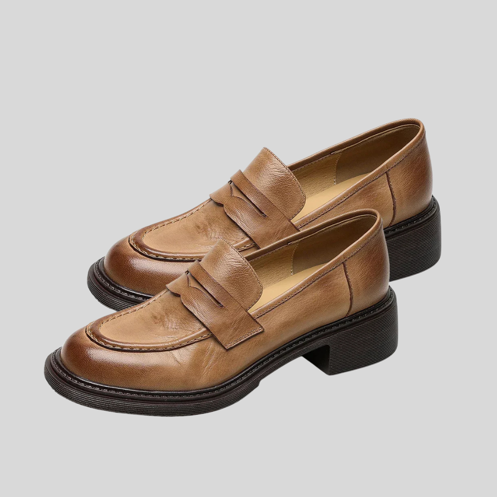 Emma | Classic Women’s Leather T-Strap Shoes