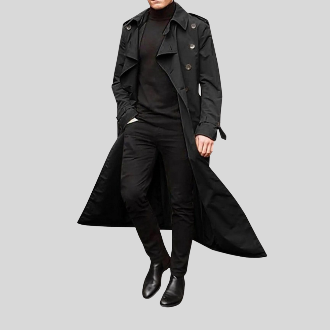 Cody | Men’s Vintage Inspired Long Trench Coat