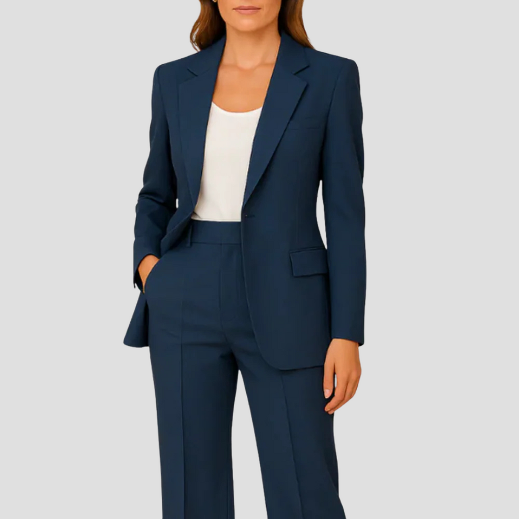 Mabel | Women’s  Tailored Suit Set with Long Blazer
