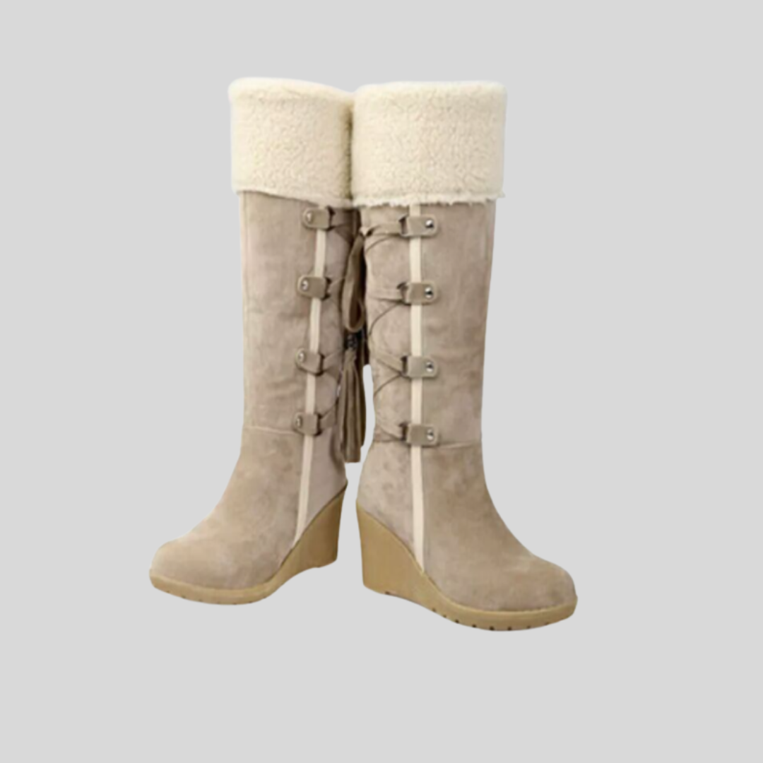 Bella | Women’s Knee High Wedge Winter Boots