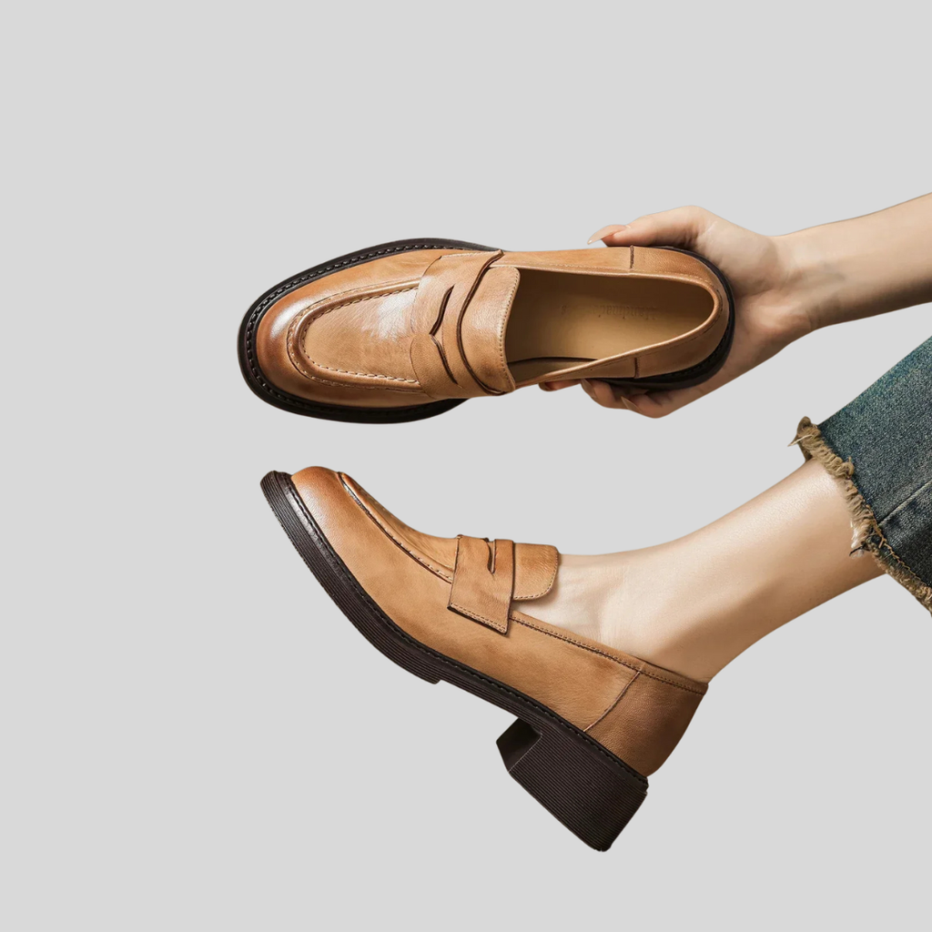 Emma | Classic Women’s Leather T-Strap Shoes
