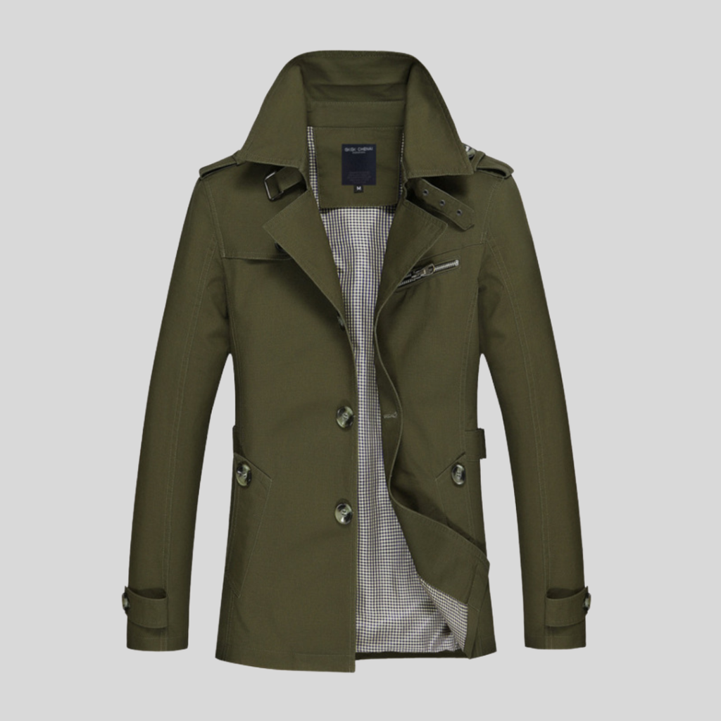 Henry | Slim Fit Double Breasted Trench Coat Men