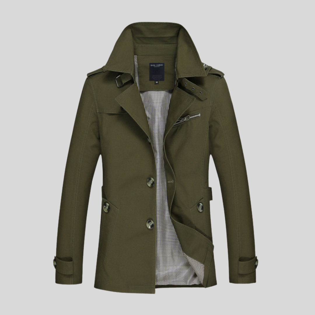 Henry | Slim Fit Double Breasted Trench Coat Men