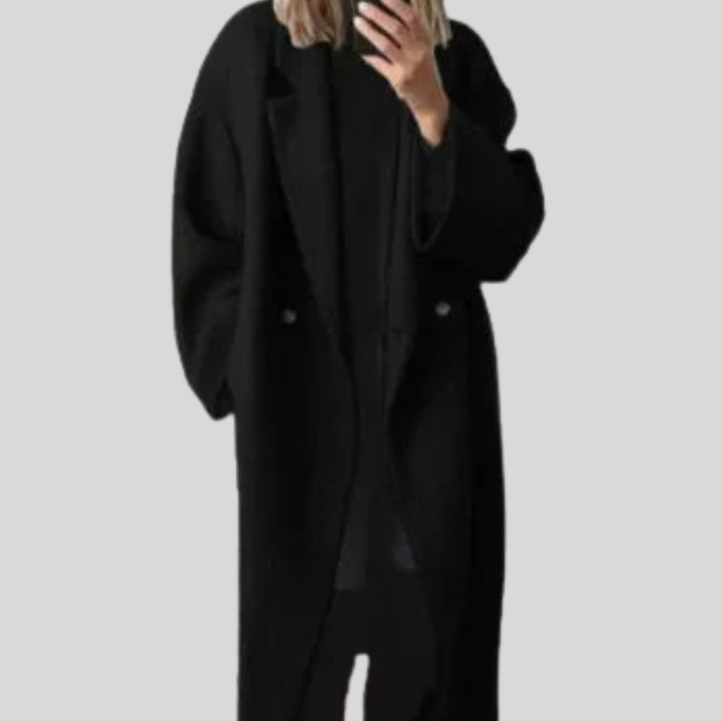 Ella | Women’s Elegant Oversized Button-Down Coat