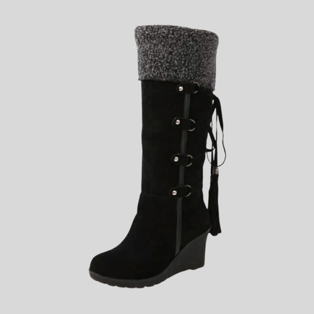 Bella | Women’s Knee High Wedge Winter Boots