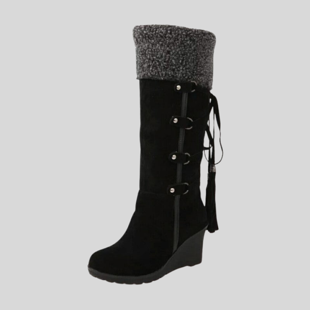 Bella | Women’s Knee High Wedge Winter Boots