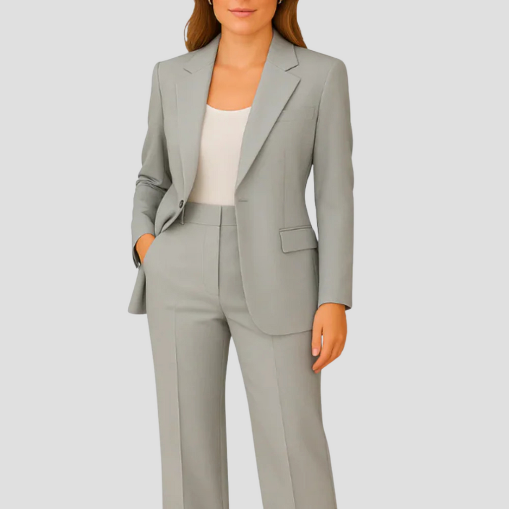 Mabel | Women’s  Tailored Suit Set with Long Blazer