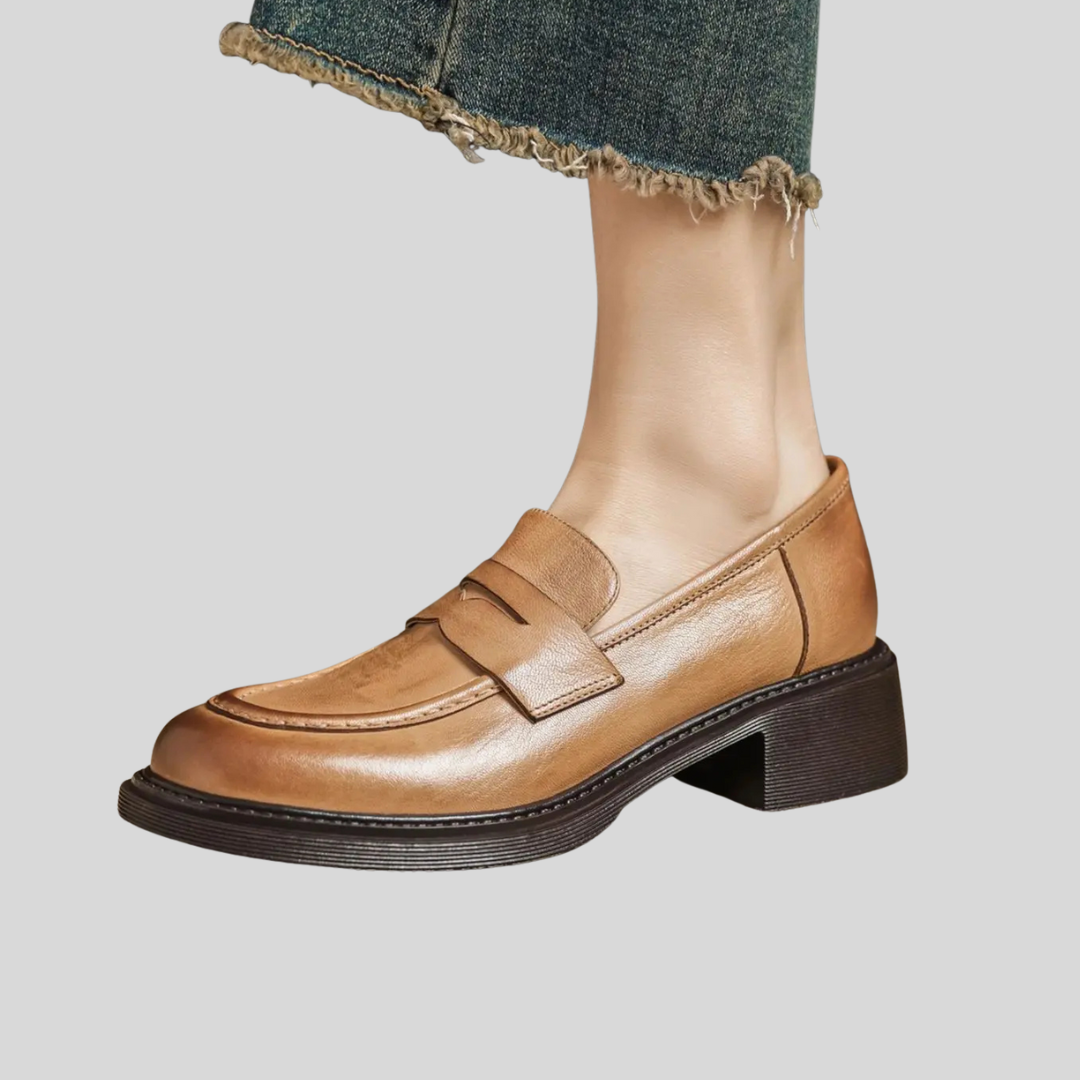 Emma | Classic Women’s Leather T-Strap Shoes