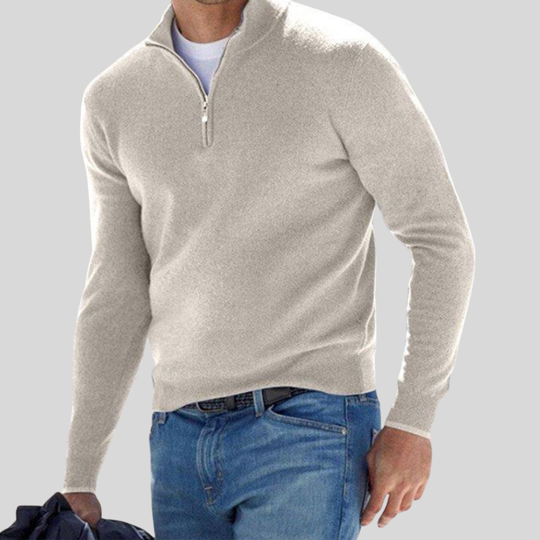 Derek | Men’s Winter Half-Zip Warm Jumper