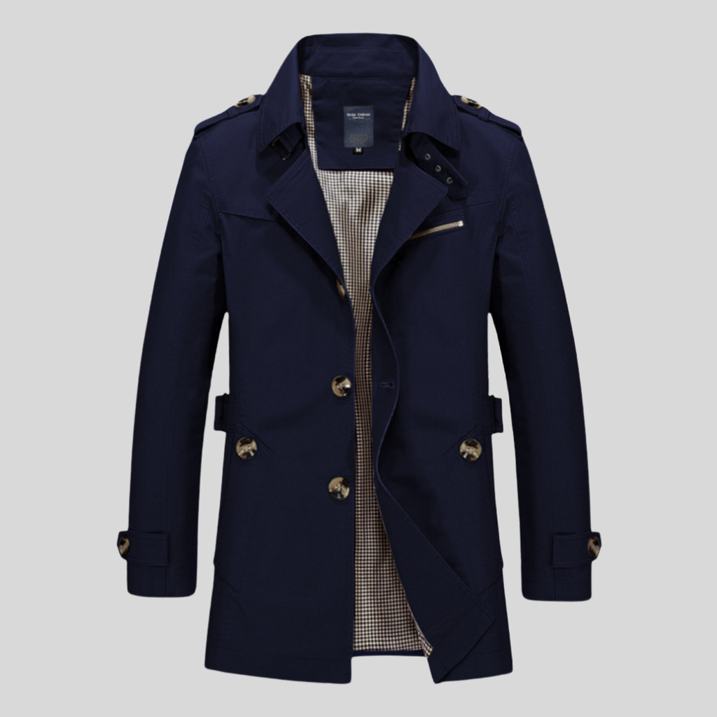 Henry | Slim Fit Double Breasted Trench Coat Men