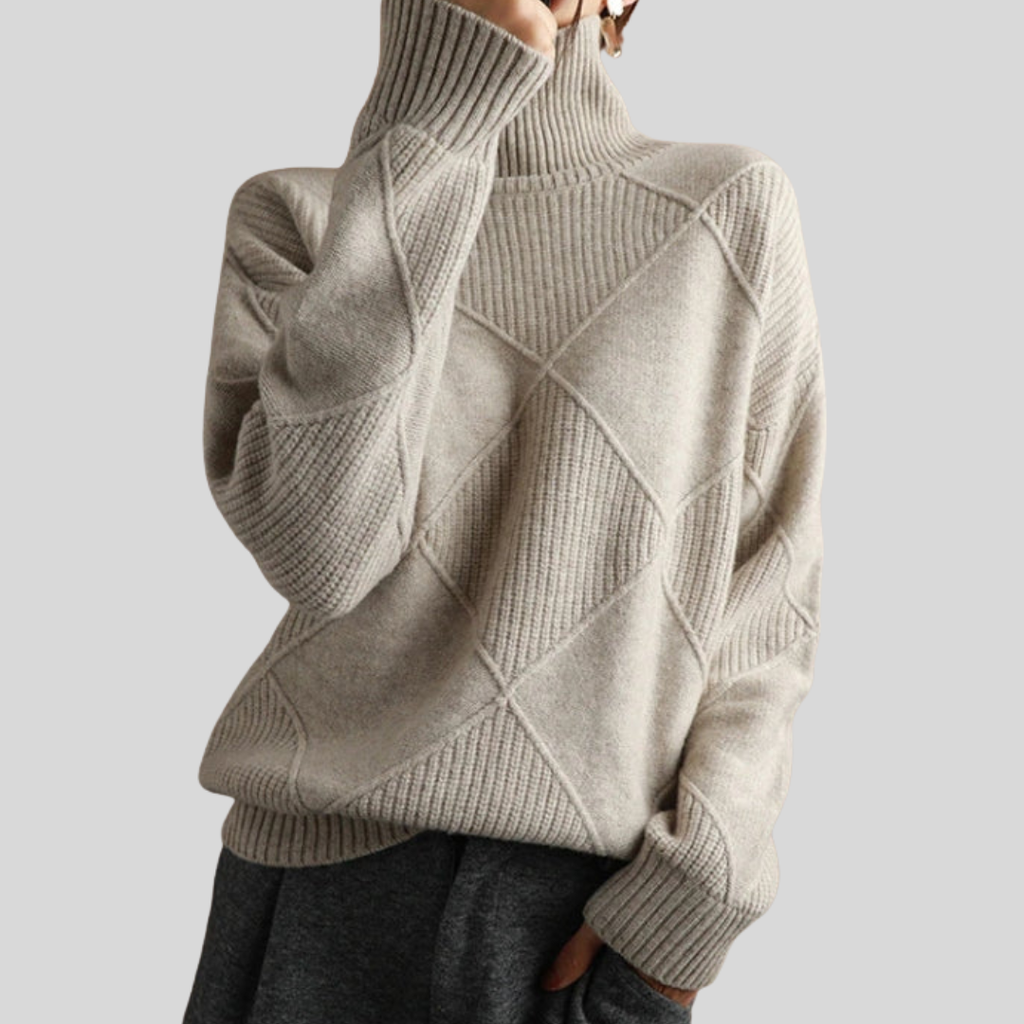 Caroline  | Women’s Cozy Oversized Ribbed Knit Sweater
