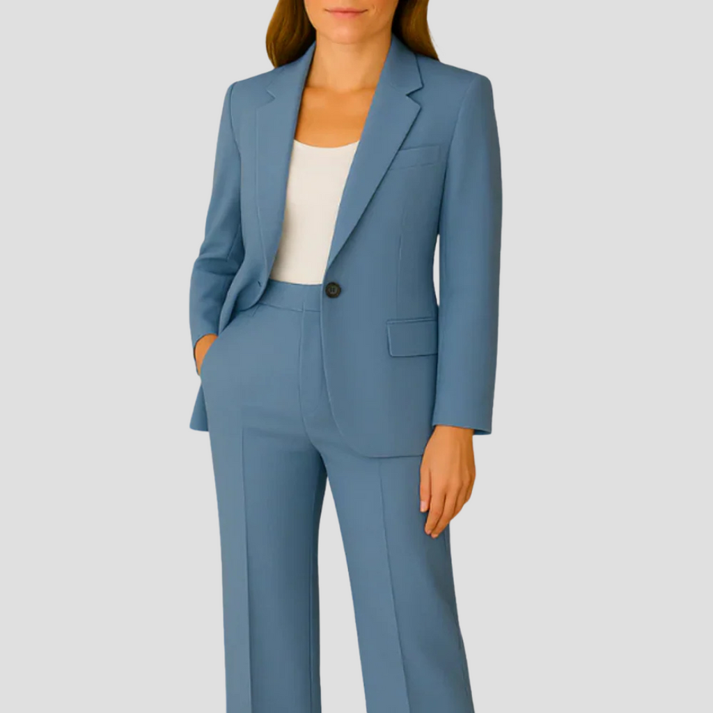 Mabel | Women’s  Tailored Suit Set with Long Blazer