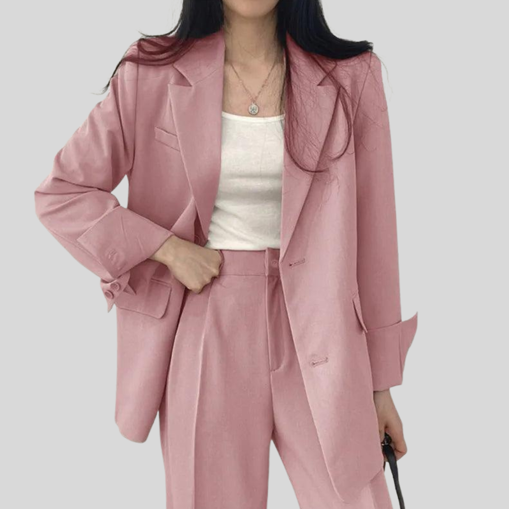Margaret | Women’s Tailored Suit Set with Long Blazer