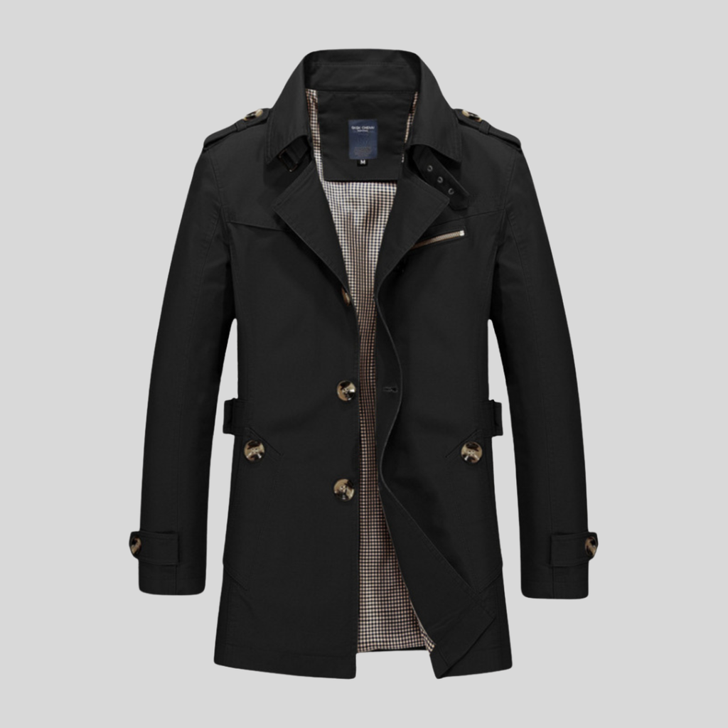 Henry | Slim Fit Double Breasted Trench Coat Men