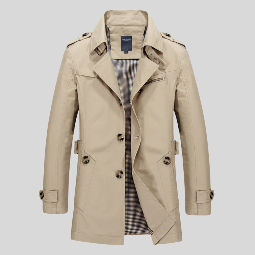 Henry | Slim Fit Double Breasted Trench Coat Men
