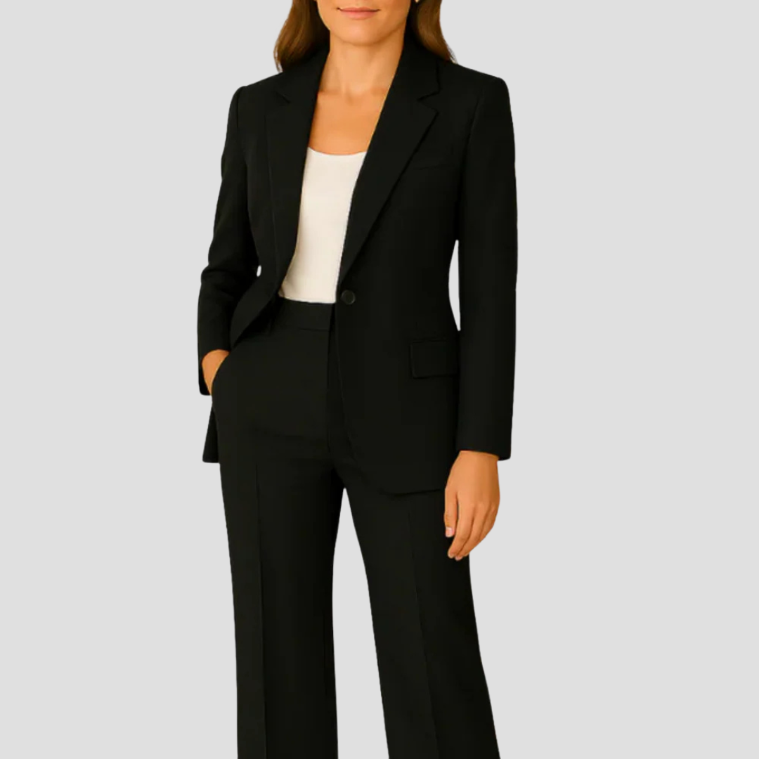 Mabel | Women’s  Tailored Suit Set with Long Blazer