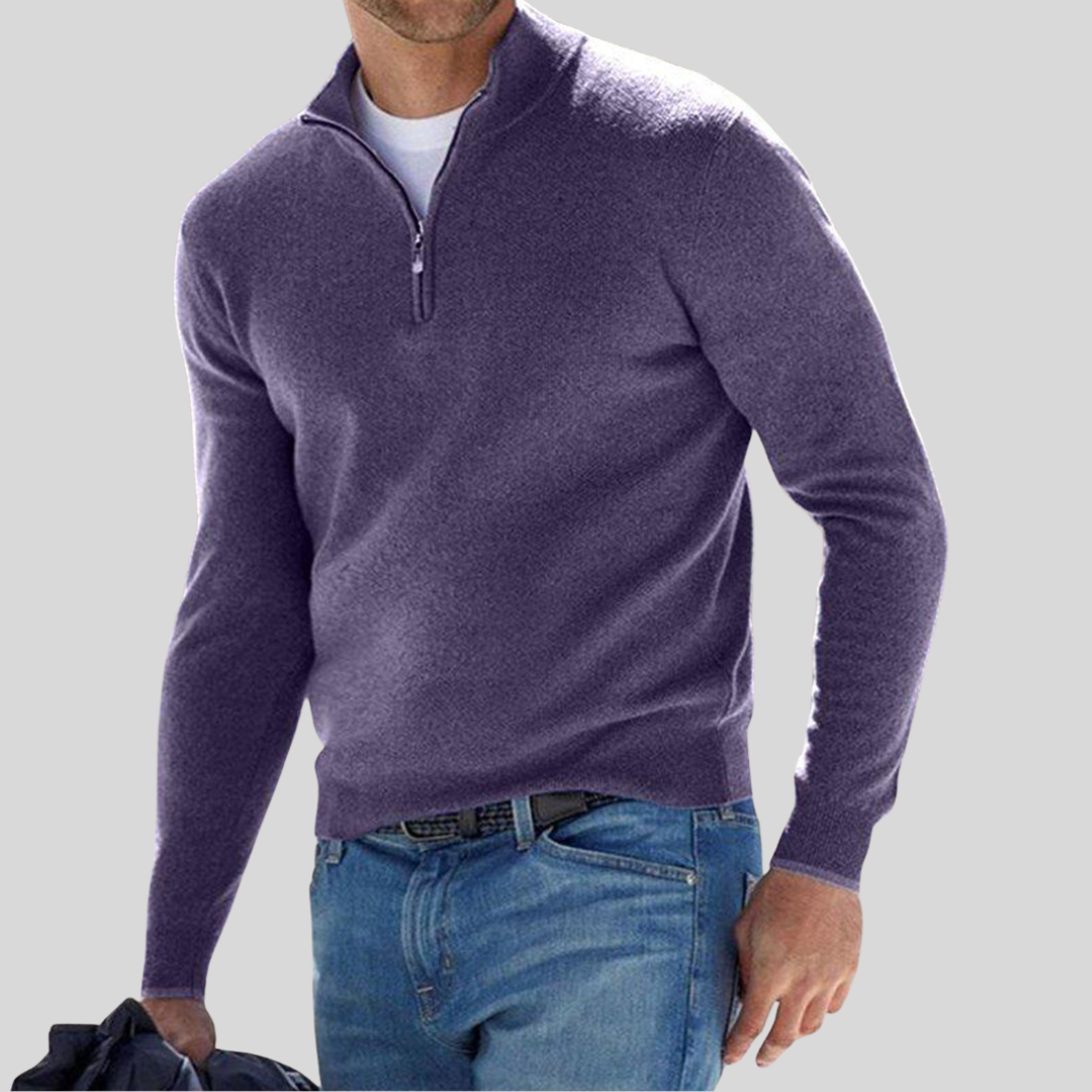 Derek | Men’s Winter Half-Zip Warm Jumper