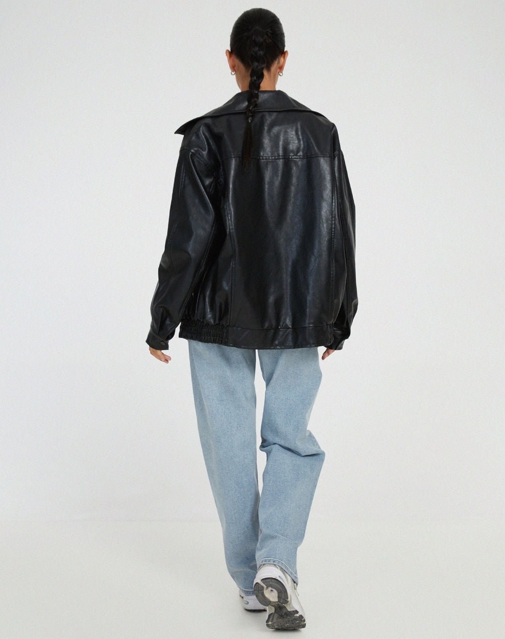 Destiny | Women’s Oversized Leather Bomber Jacket