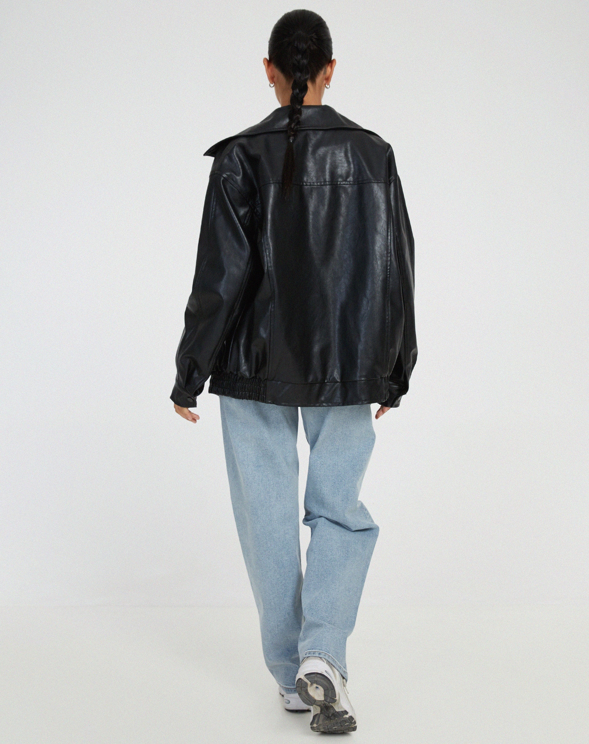 Destiny | Women’s Oversized Leather Bomber Jacket