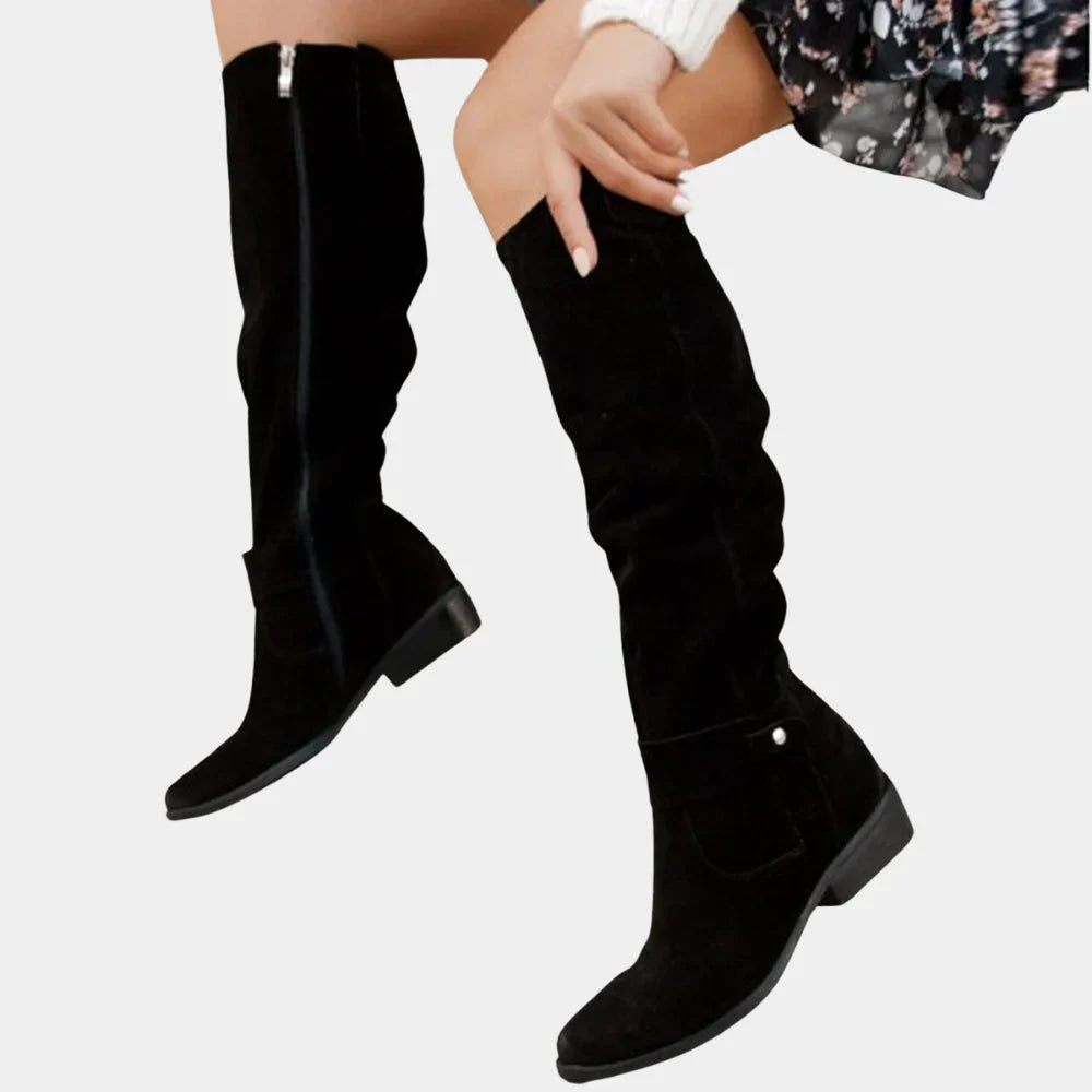 Maya | Women’s Winter Knee-High Zipper Boots