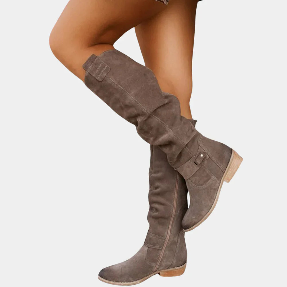 Maya | Women’s Winter Knee-High Zipper Boots