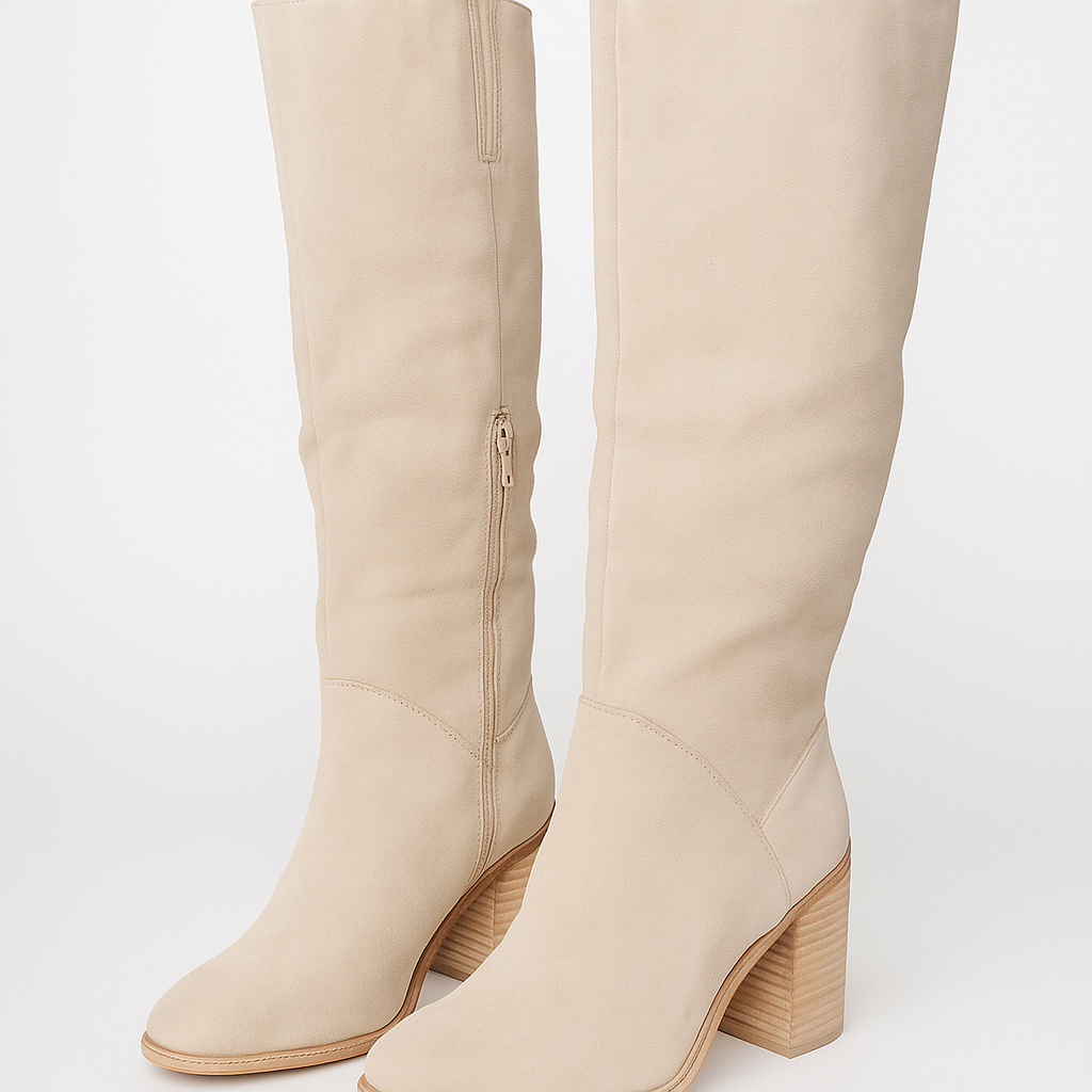 Riley | Women’s Winter Knee-High Boots with Block Heels