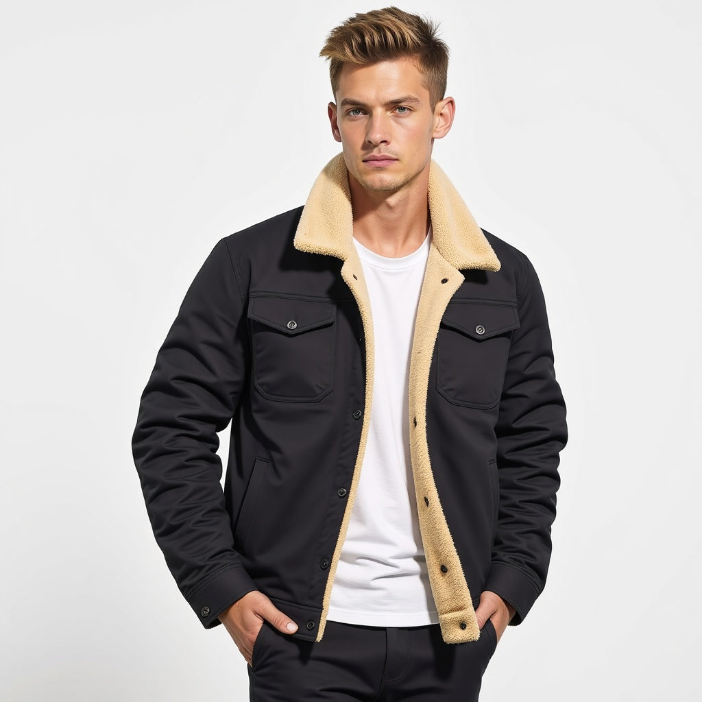David | Warm Lined Outdoor Casual Jacket For Men