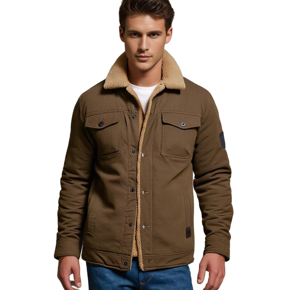 David | Warm Lined Outdoor Casual Jacket For Men
