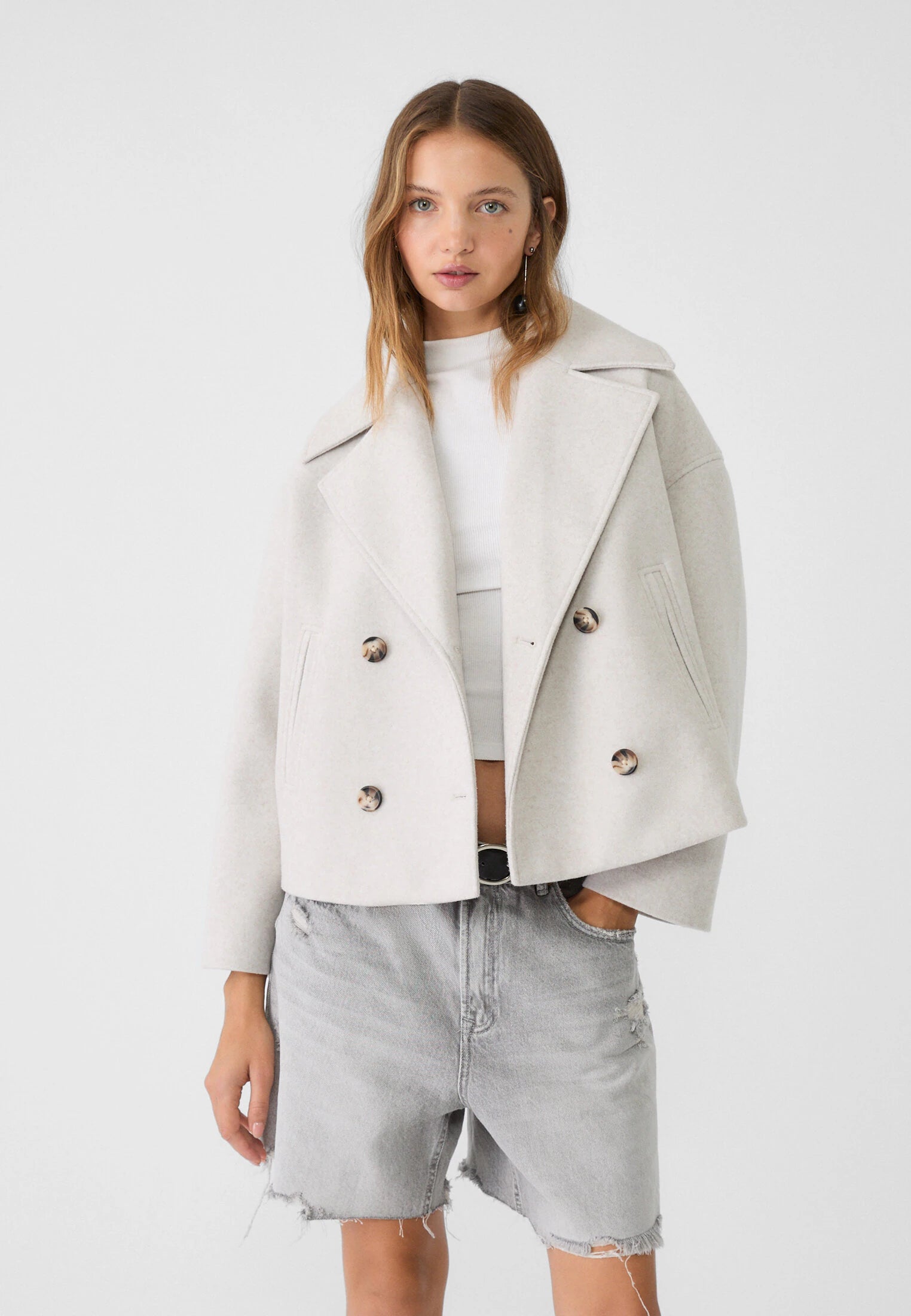Isabel | Classic Double Button Short Jacket for Women