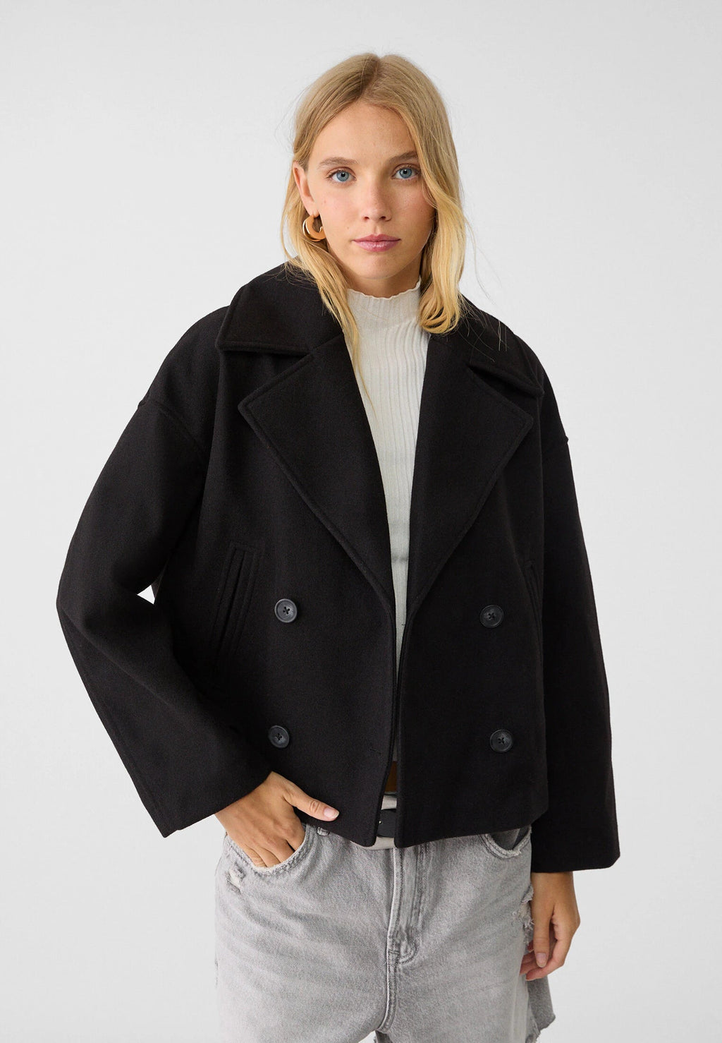 Isabel | Classic Double Button Short Jacket for Women