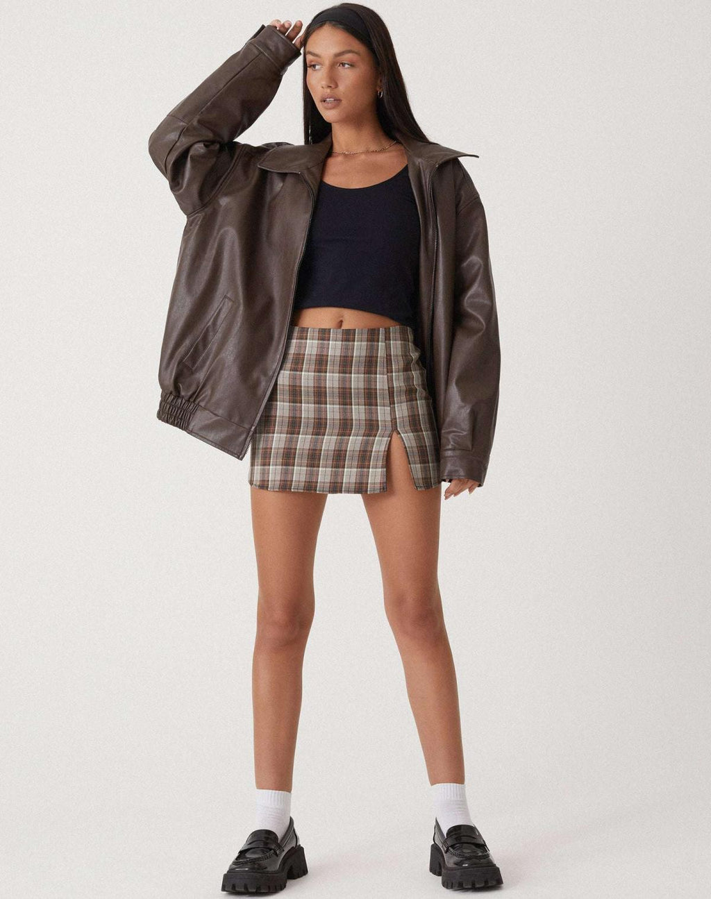 Destiny | Women’s Oversized Leather Bomber Jacket