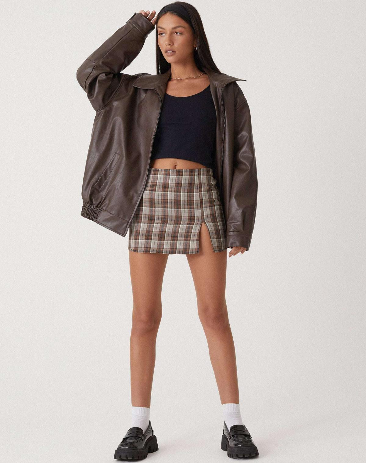 Destiny | Women’s Oversized Leather Bomber Jacket