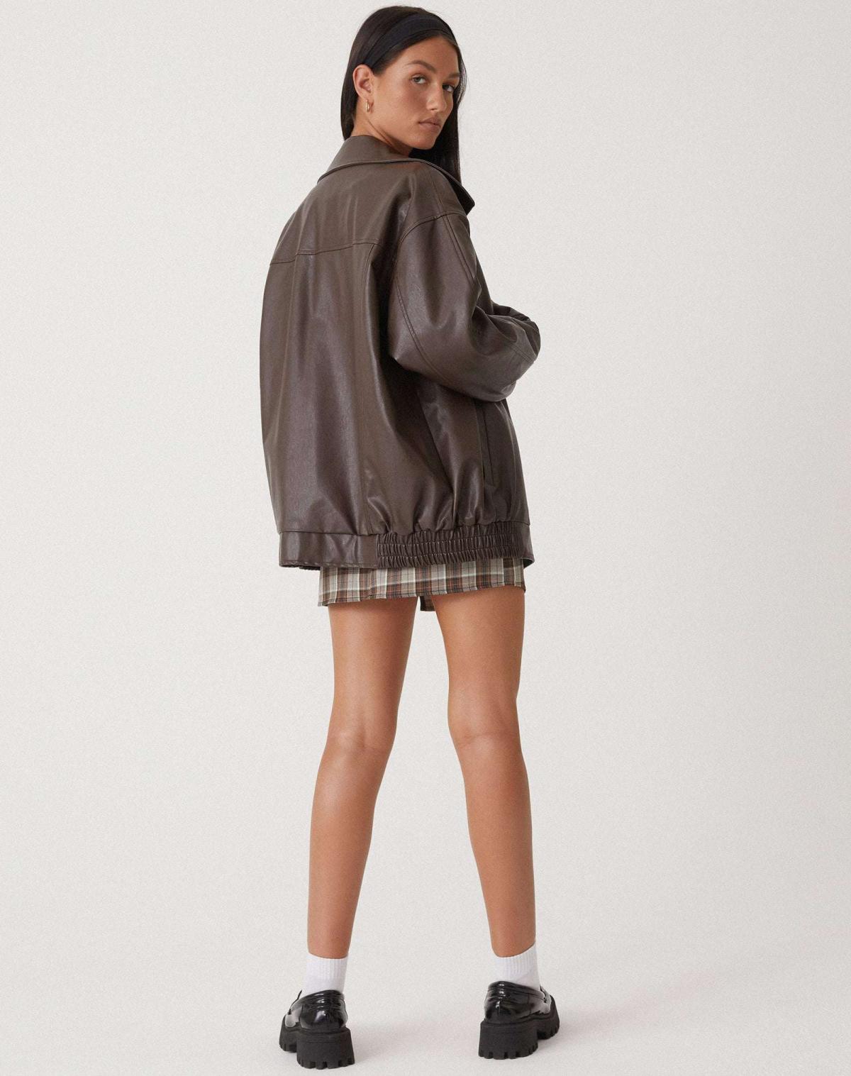 Destiny | Women’s Oversized Leather Bomber Jacket